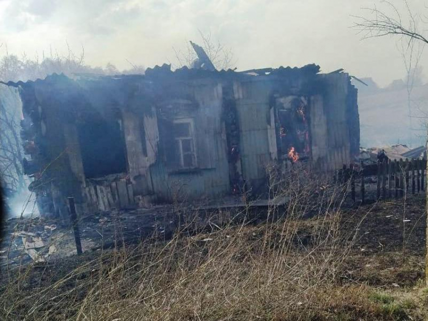 МЧС отчиталось о ликвидации пожара, уничтожившего жилые дома в Воронежской области