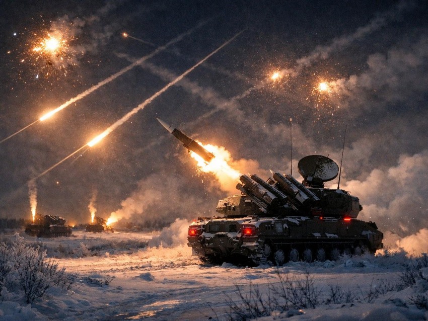 Падение беспилотников вызвало пожар в Воронежской области