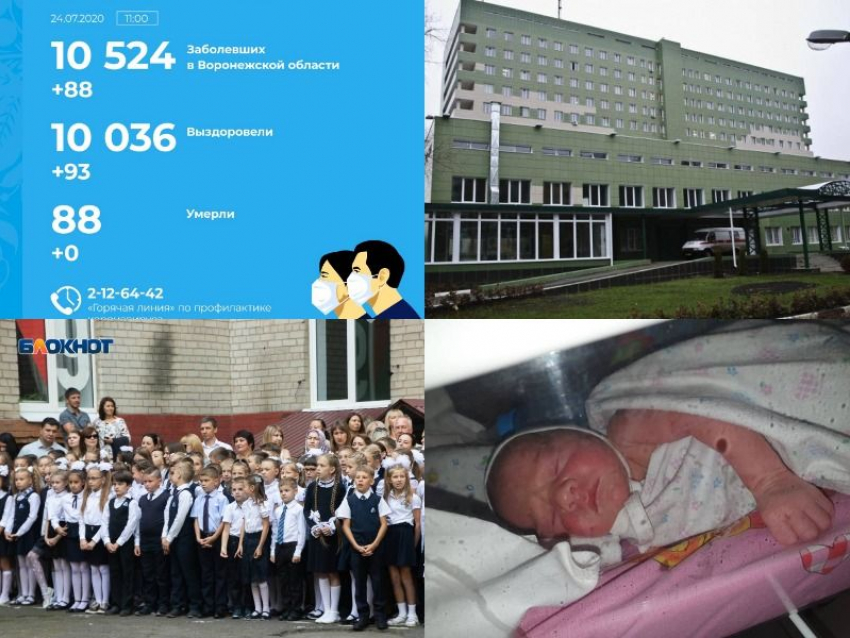 Коронавирус в Воронеже 24 июля: ошибка в числе зараженных, отмена приема больных и врачебное чудо