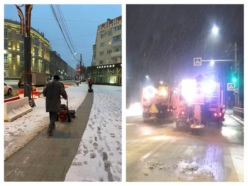 Для уборки снега воронежские власти увеличили число спецтехники 