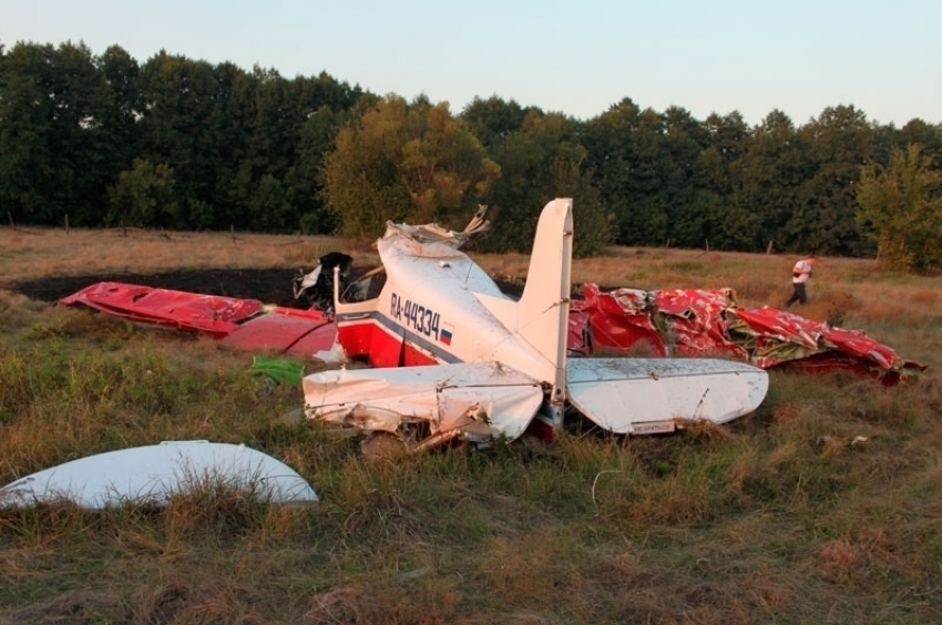 В Липецкой области разбился самолет жителя Воронежской области 