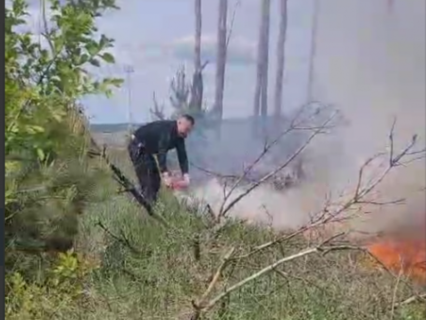 Помощь полиции помогла избежать трагедии при пожаре в Воронежской области