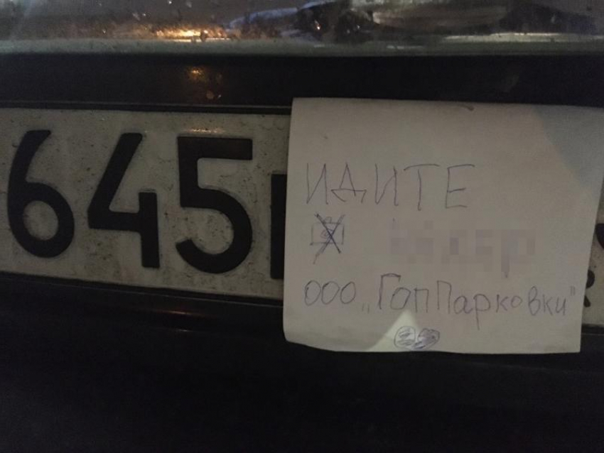 Водитель оригинально послал штрафы за платную парковку в Воронеже