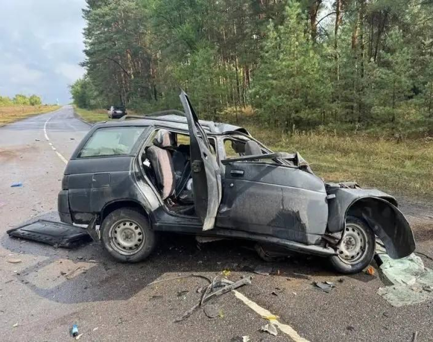 Водитель выехал на встречку и скончался в Воронежской области 
