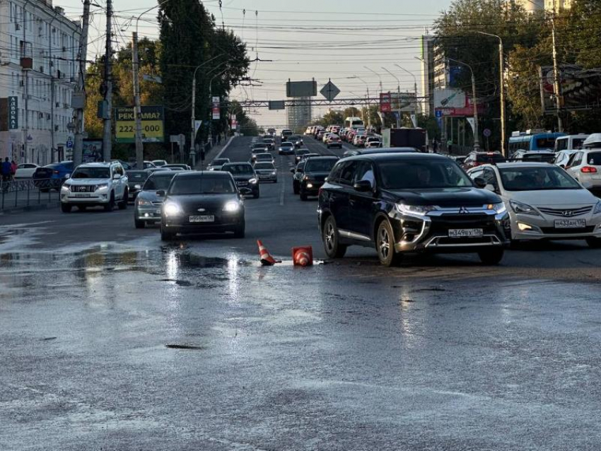 Мокрую причину затора назвали воронежцы 