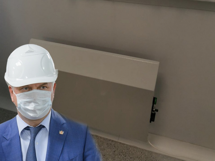 Пресс-секретарь губернатора Гусева показал отопление в новой инфекционной больнице