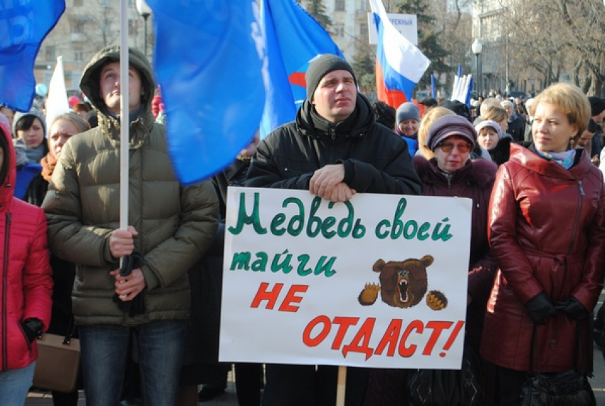 В Воронеже в митинге в честь Дня народного единства приняли участие пять тысяч человек