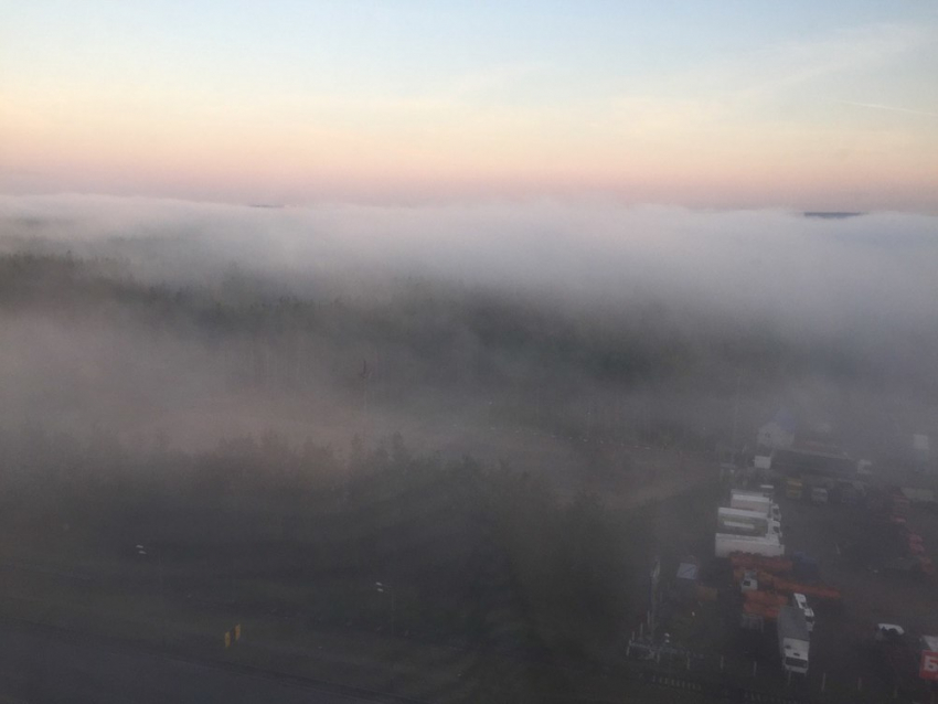 Зловещий туман над Воронежем испугал горожан