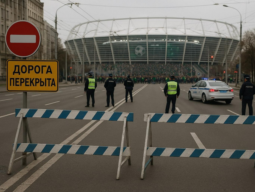 Где в Воронеже перекроют дороги из-за матча «Факела»?