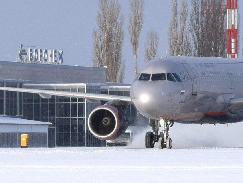 Самолеты из Москвы 40 минут кружили над Воронежем из-за сильной метели
