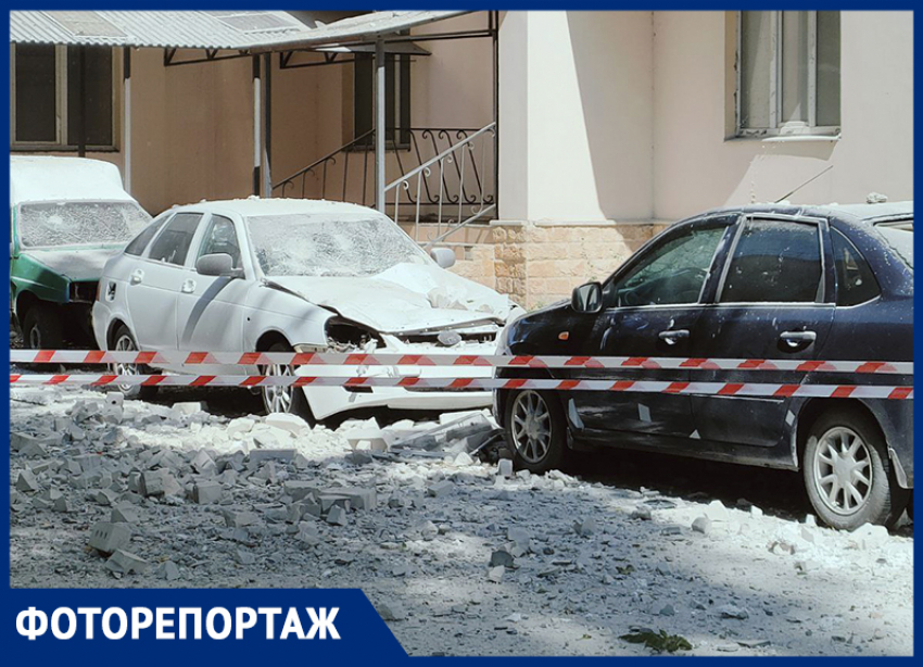 Опубликовано фото с места попадания БПЛА в жилой дом в Воронеже 