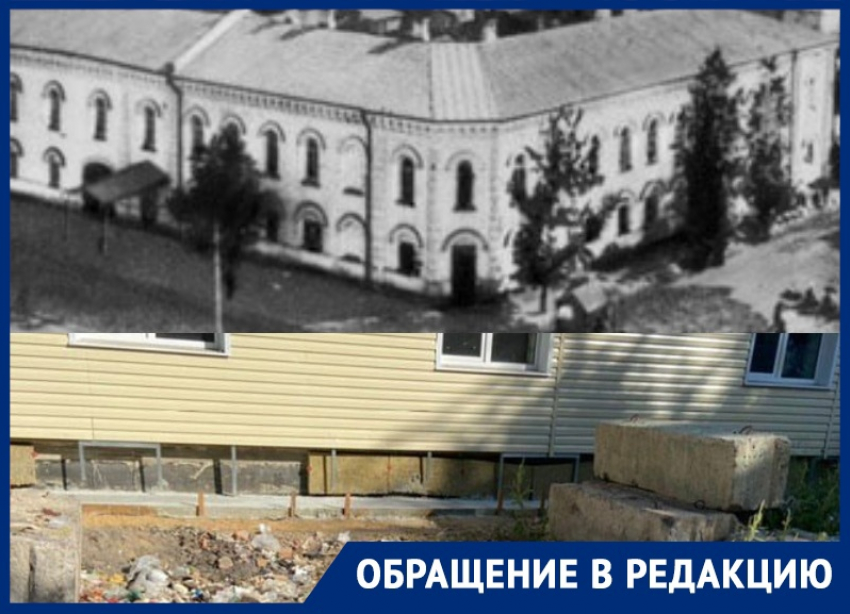 Двор здания XIX века в центре Воронежа завален мусором и трупами крыс