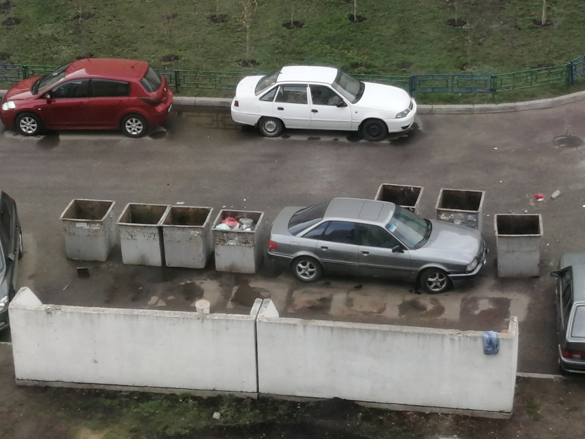 Жестокую месть дворника водителю Audi зафиксировали в Воронеже