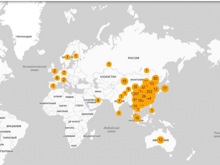 Онлайн-карту заражения коронавирусом создали воронежцы