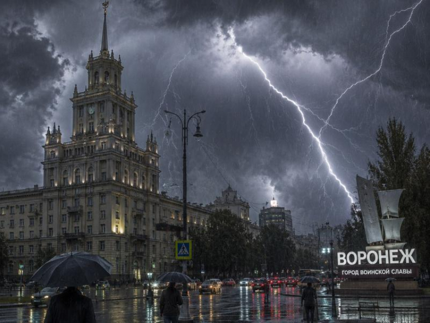 О грозах и сильном ветре предупредили воронежцев