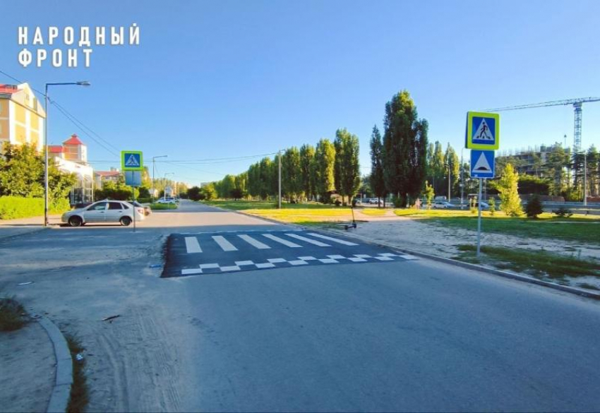 Очень странный пешеходный переход появился в Воронеже