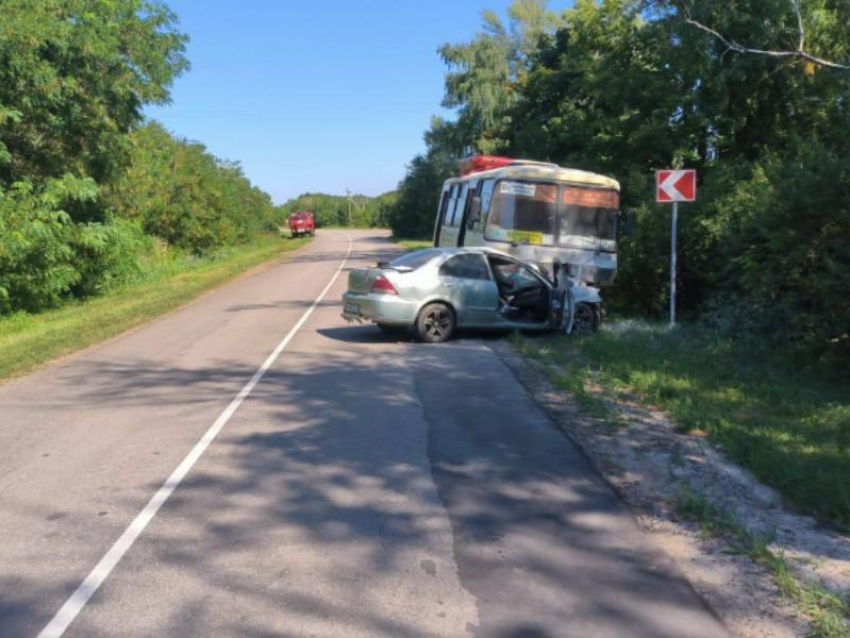  Водитель погиб в ДТП с автобусом в Воронежской области – опубликовано фото