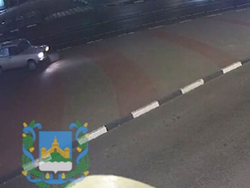 Игра автомобиля в «керлинг» цветочной клумбой попала на видео под Воронежем