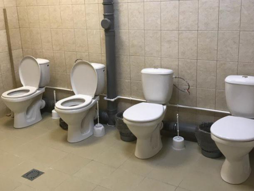 В Воронеже сфотографировали туалет, где можно держаться за руки