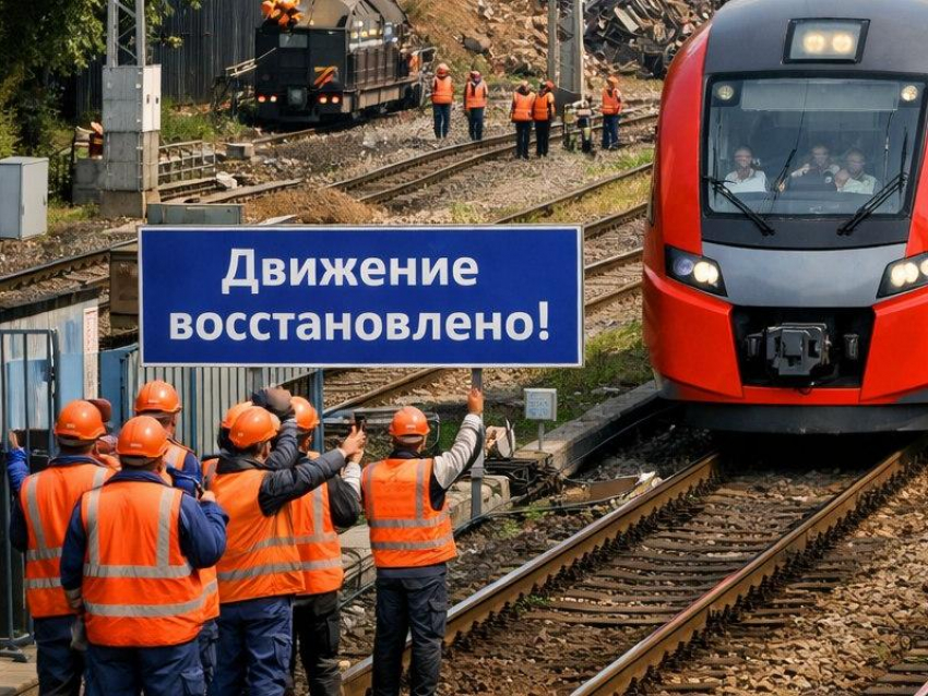Движение поездов на перегоне Евдаково – Сагуны в Воронежской области восстановлено