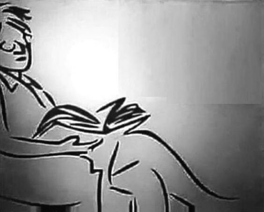 Воронежцам померещилась пошлость на рисунке читающего книгу мужчины