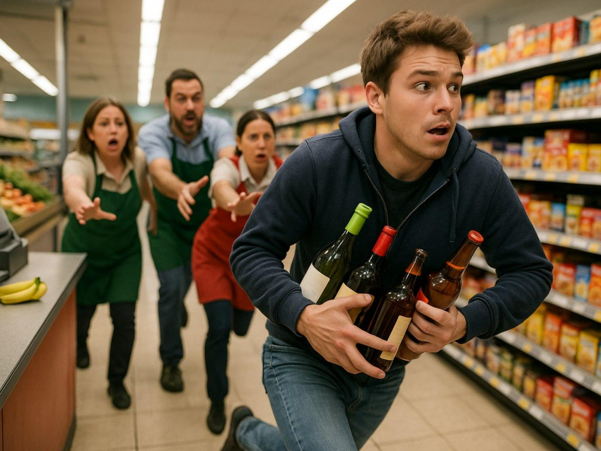 Три бутылки, один побег, ноль успеха: полиция Воронежа поймала «мамкиного бизнесмена» 