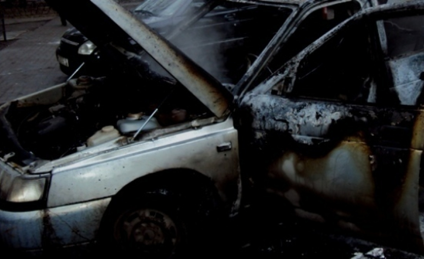 В Воронежской области дотла сгорела «десятка»