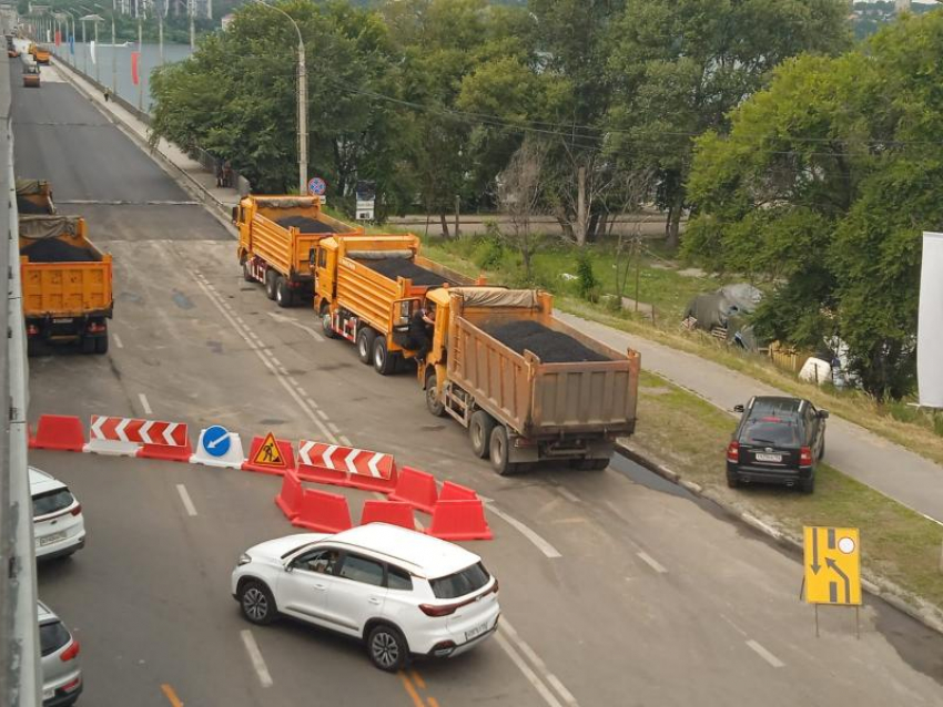 Как выглядит Северный мост Воронежа в самом начале ремонта 