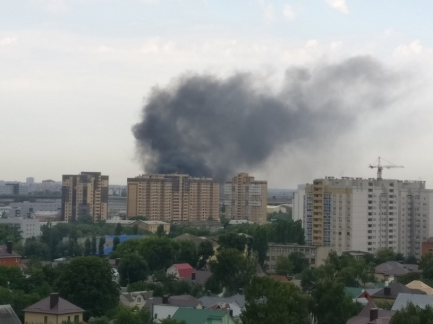 Крупный пожар на промзоне объяснили пожарные в Воронеже 
