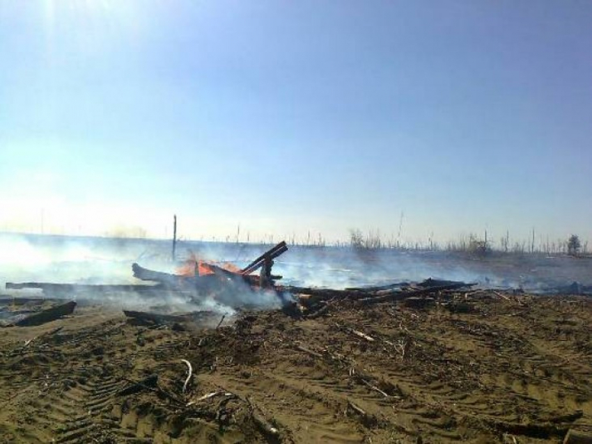 В Воронежской области сгорело 2,5 тонны сена по вине детей