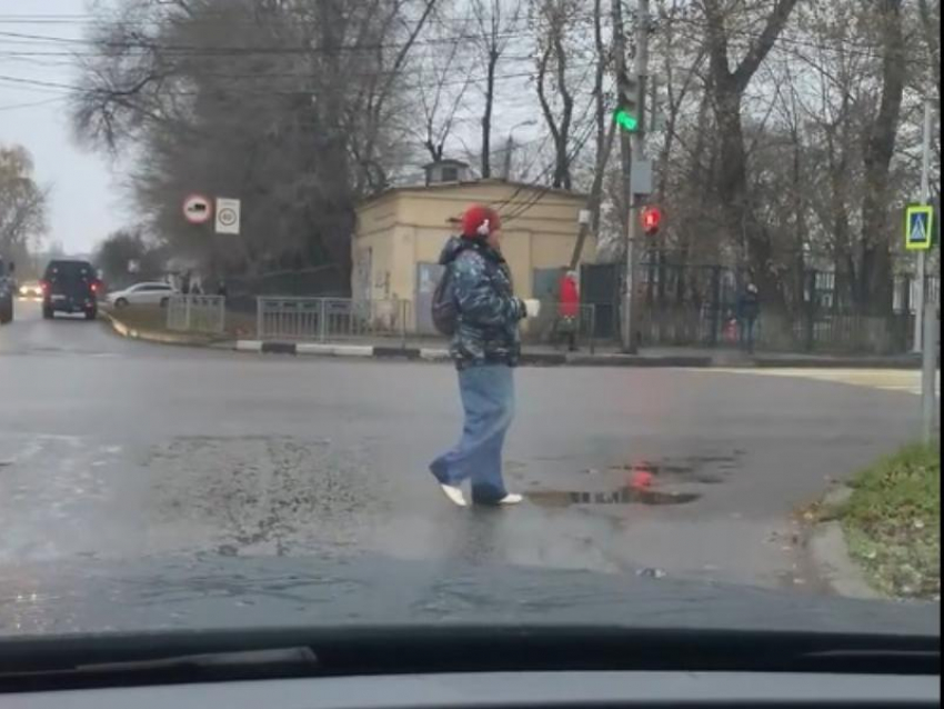 Самый позитивный способ переходить дорогу сняли в Воронеже