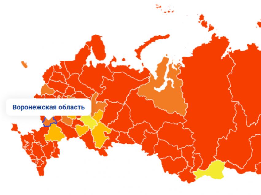 Воронежская область пустилась вниз в ковидной гонке регионов  