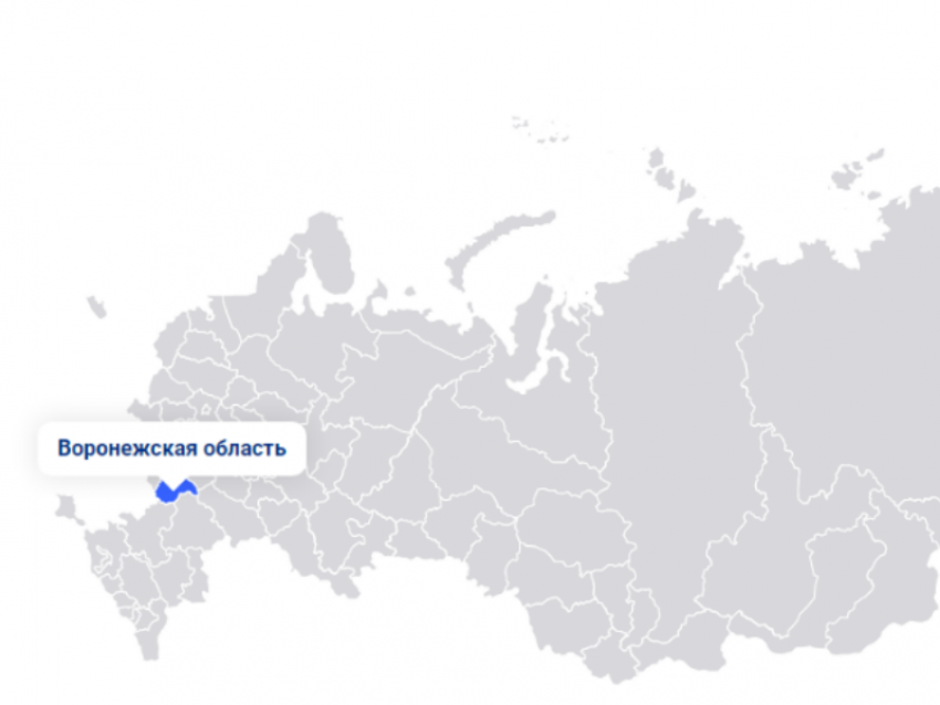 Место Воронежской области на ковидной карте России в середине июня