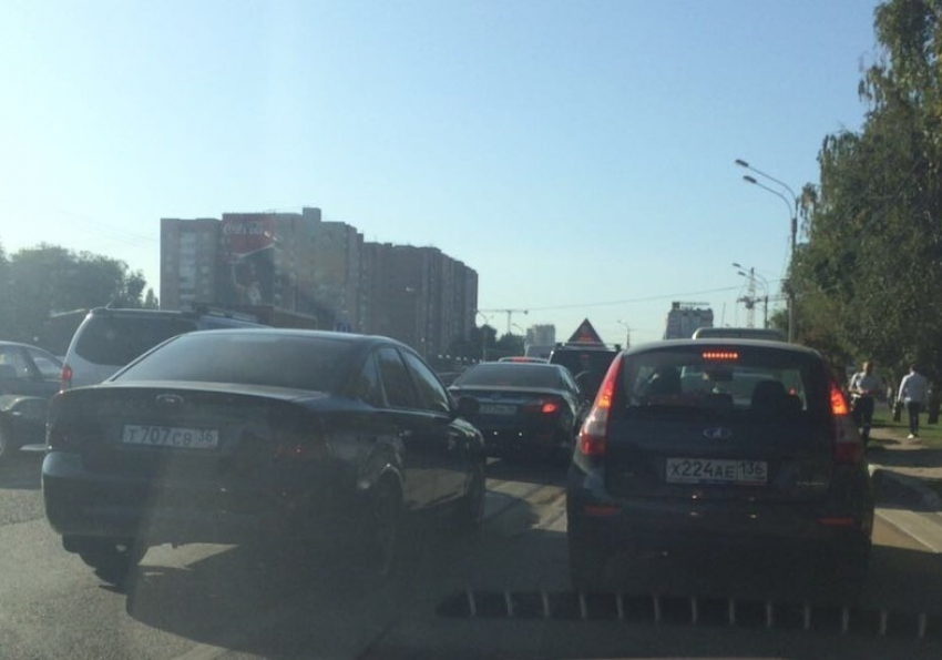 7-километровая пробка образовалась на Московском проспекте Воронежа
