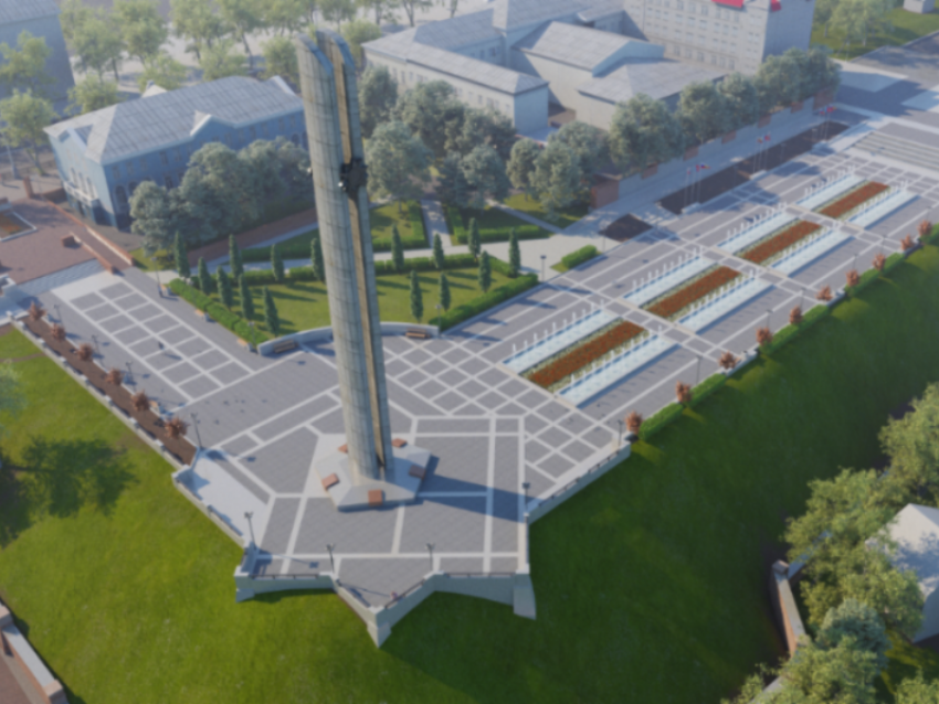 Воронежцам показали, как будет выглядеть площадь Победы после реконструкции 