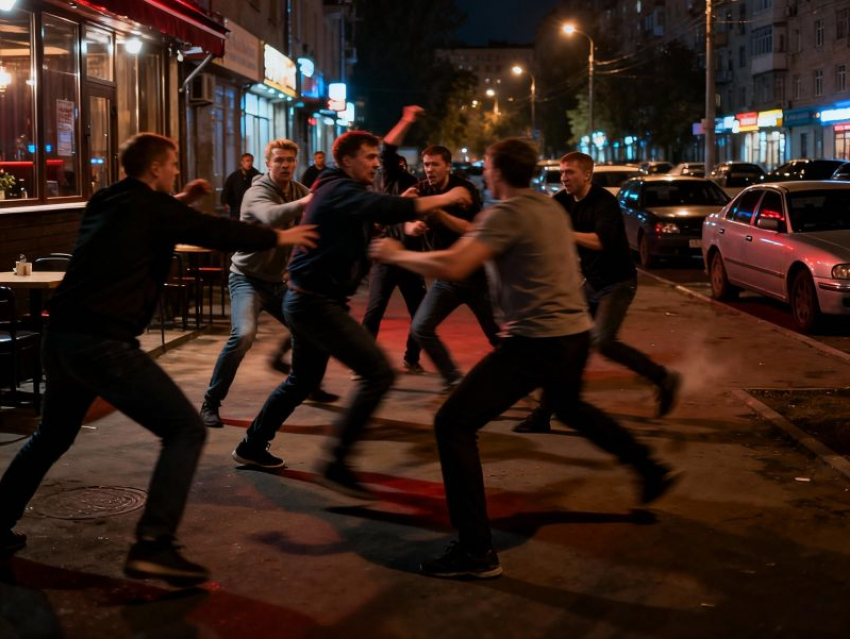 В массовой драке на проспекте Революции Воронежа пострадали два человека