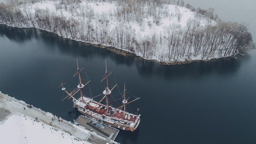 Величественную «Гото Предестинацию» показали в Воронеже с квадрокоптера 