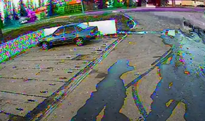 Опубликовано видео момента столкновения «Дэу» с машиной ДПС в Воронеже