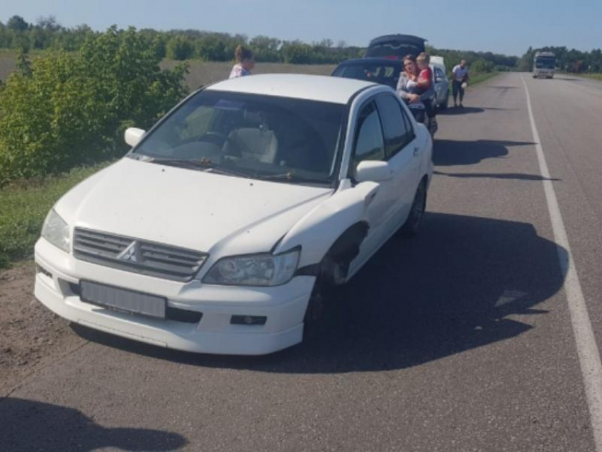 Полицейские утешили девушку на трассе под Воронежем 