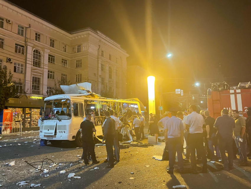 Следователи назвали основную версию взрыва автобуса в центре Воронежа