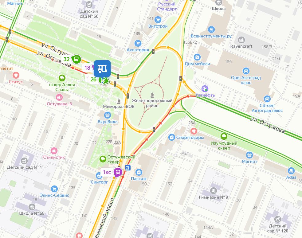 Схема движения по Остужева. Остужева 22 Воронеж. Движения по кольцу Остужева Воронеж. Воронеж Остужева новое движение.