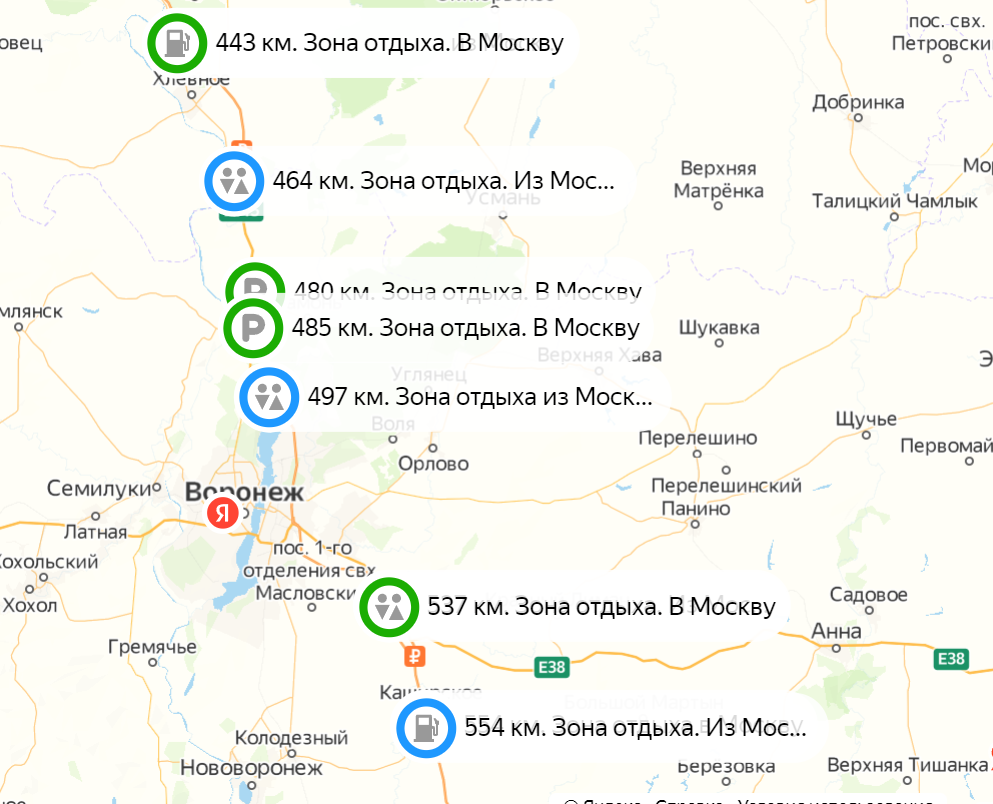 Трасса дон где остановиться на ночлег. Зоны отдыха на трассе м4 Дон. Места отдыха м 4 Дон. М-4 Дон на карте.